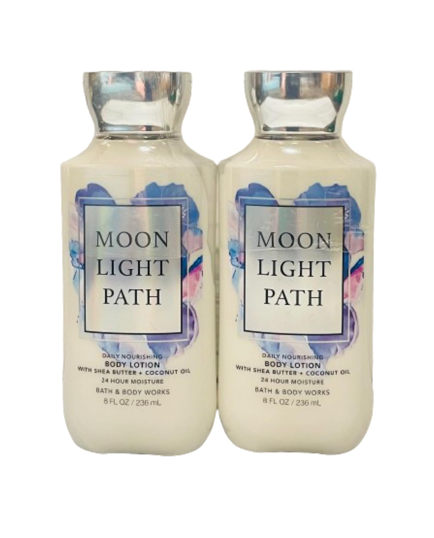 Bath & Body Works front-packaging showing two Moonlight Path bottles, ideal gift set