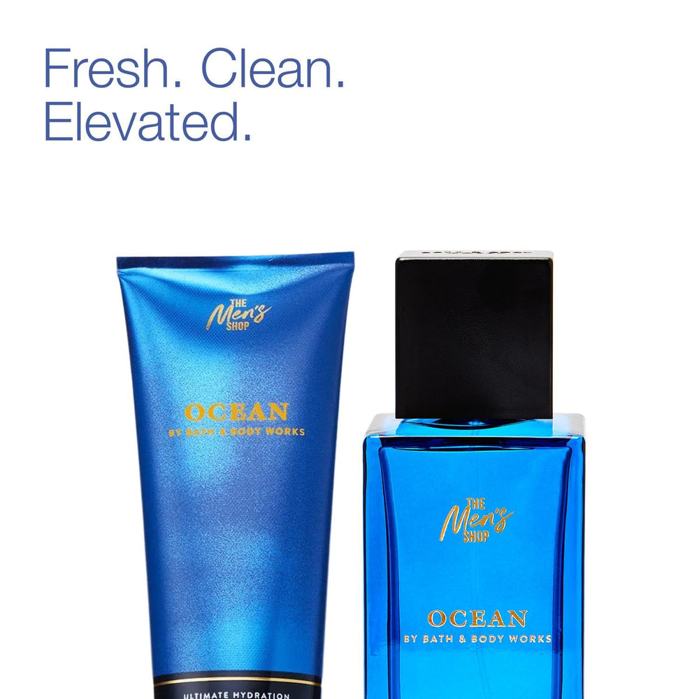 Bath & Body Works cologne bottle close-up showing refined design and lasting scent