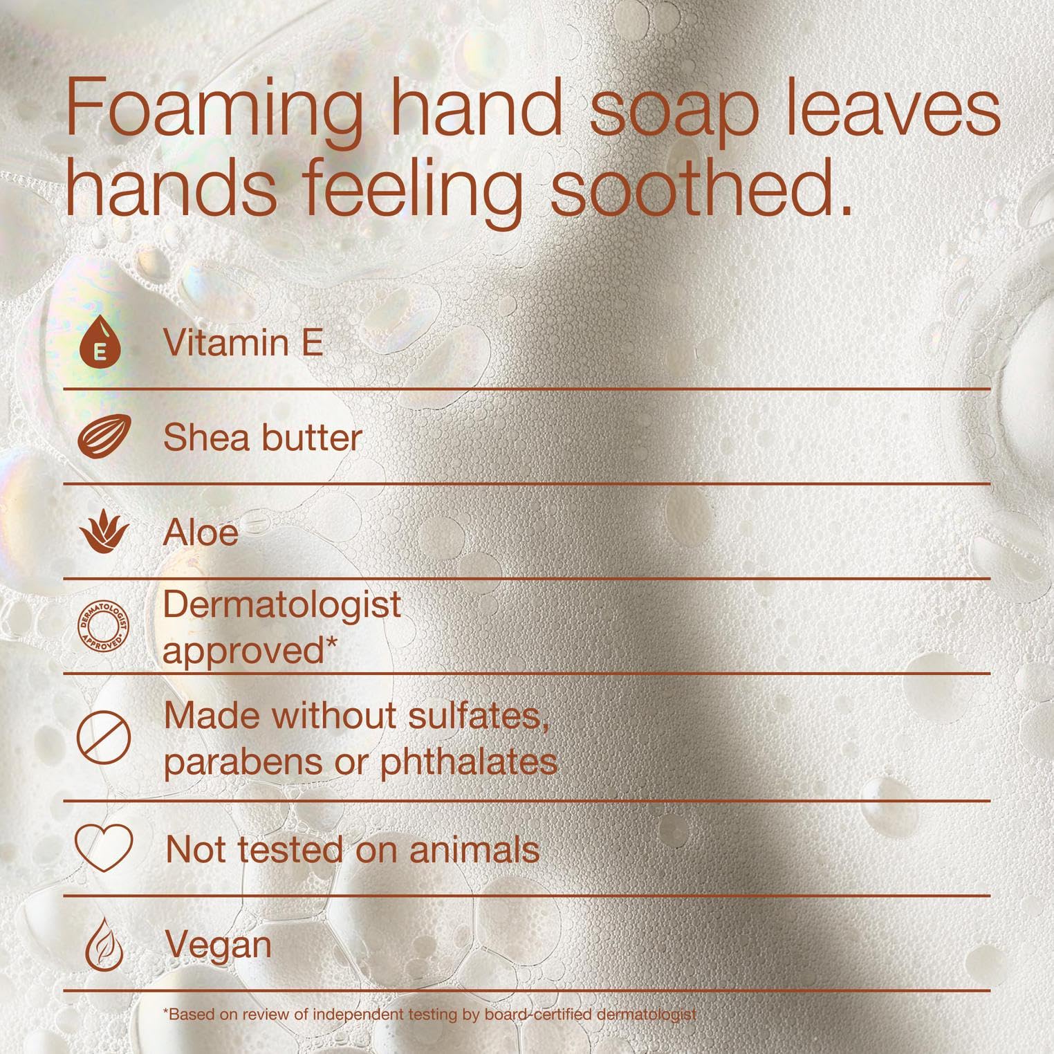 Bath & Body Works label detail highlighting ingredients like vitamin E and shea