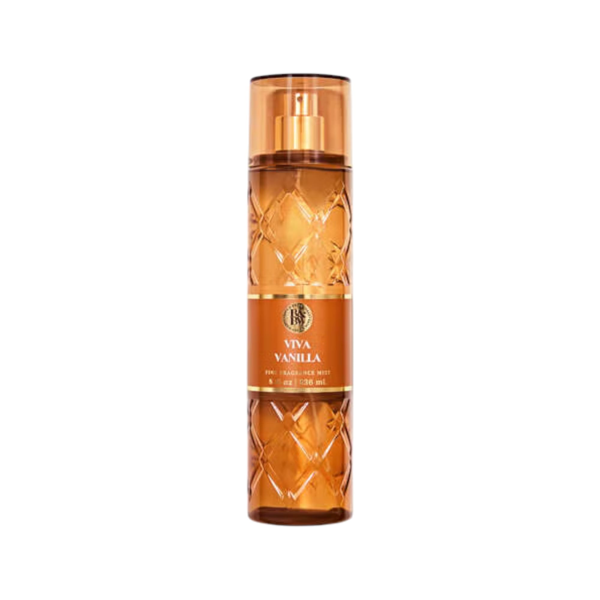 Bath & Body Works Viva Vanilla front bottle shot showing pump and label, easy application