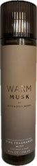 Bath & Body Works front bottle view showing warm musk mist and easy spray