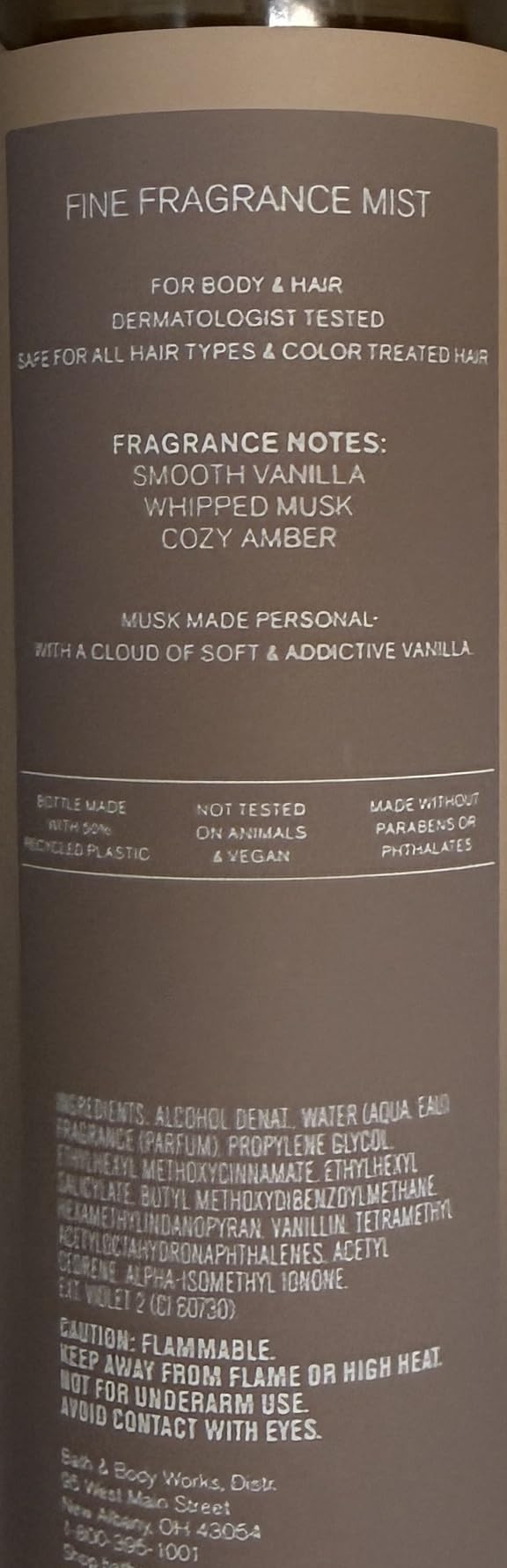 Bath & Body Works mist being applied to wrist for long-lasting layered fragrance