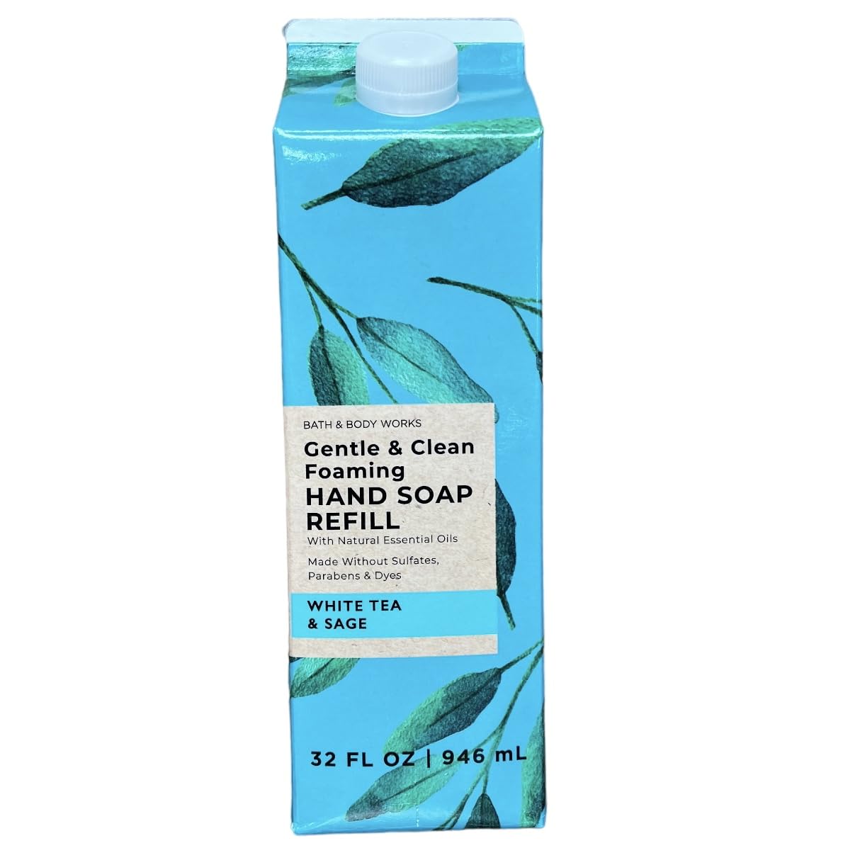 Bath & Body Works 32 oz bottle front packaging showing label and scent for convenient refills