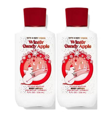 Bath & Body Works Winter Candy Apple bottle front view showing creamy lotion for soft skin