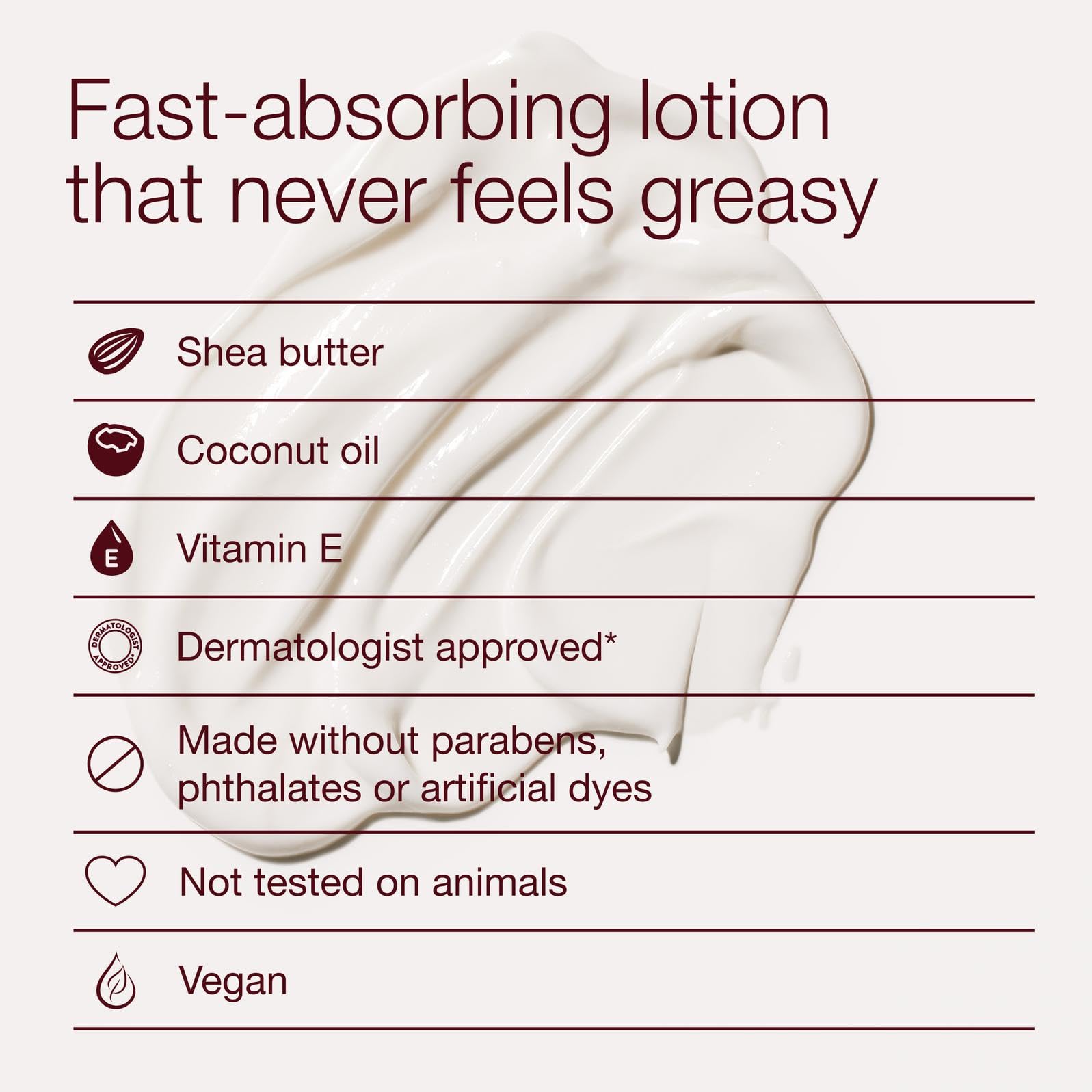 Bath & Body Works applying lotion to hand illustrating quick hydration and soft feel