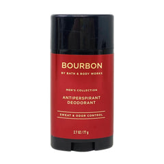 Bath & Body Works bourbon antiperspirant front packaging showing scent and 24-hour benefit