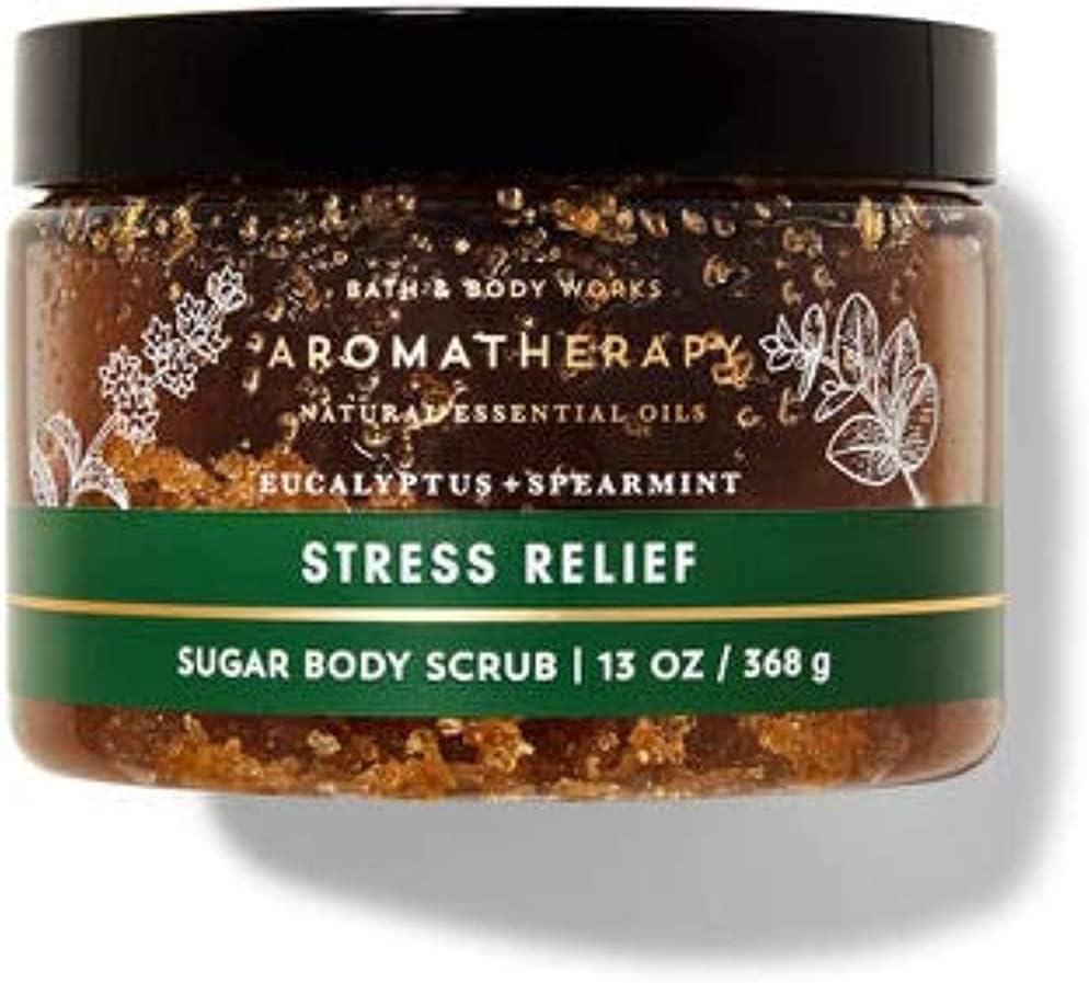 Bath & Body Works close-up of scrub texture highlighting sugar grains and hydrating oils