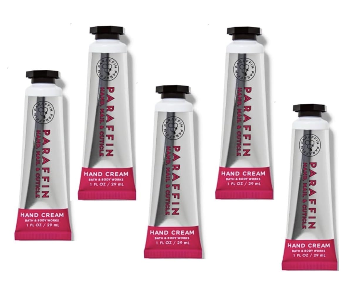 Bath & Body Works front packaging showing five tubes and travel convenience