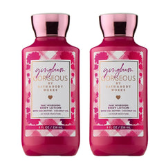 Bath & Body Works front packaging showing twin 8 fl oz bottles and bright design benefits easy stocking