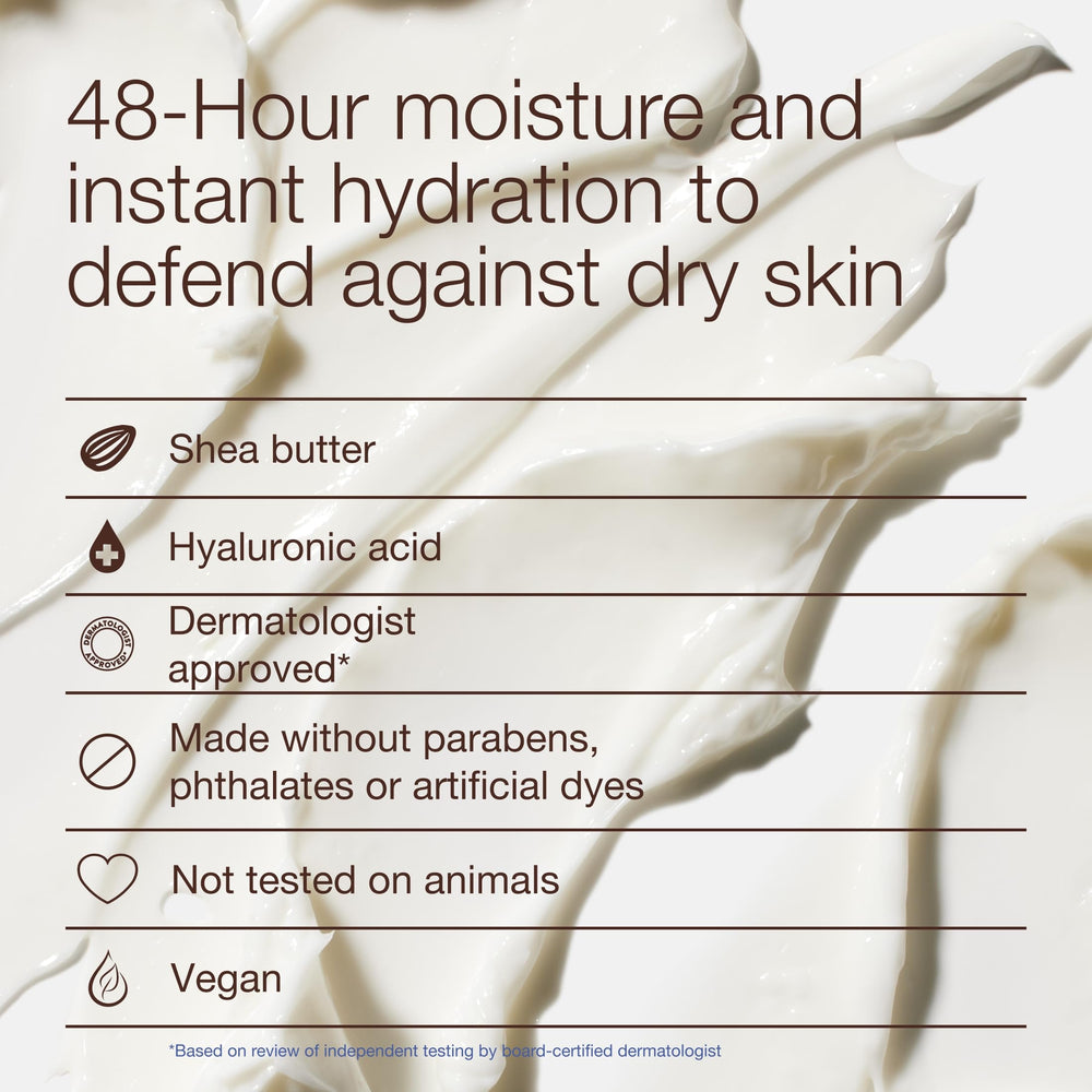 Bath & Body Works cream being smoothed on forearm demonstrating fast absorption and softness