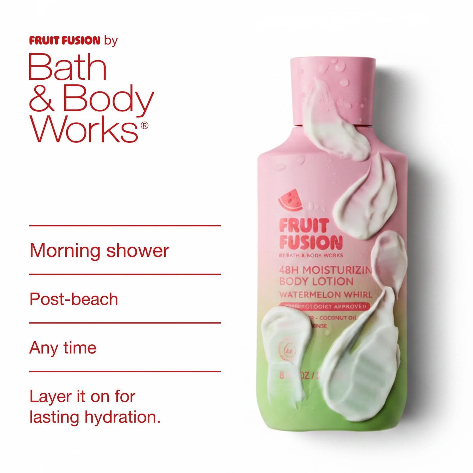 Bath & Body Works bottle staged beside sliced watermelon highlighting fresh fragrance