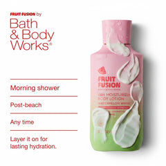 Bath & Body Works bottle staged beside sliced watermelon highlighting fresh fragrance