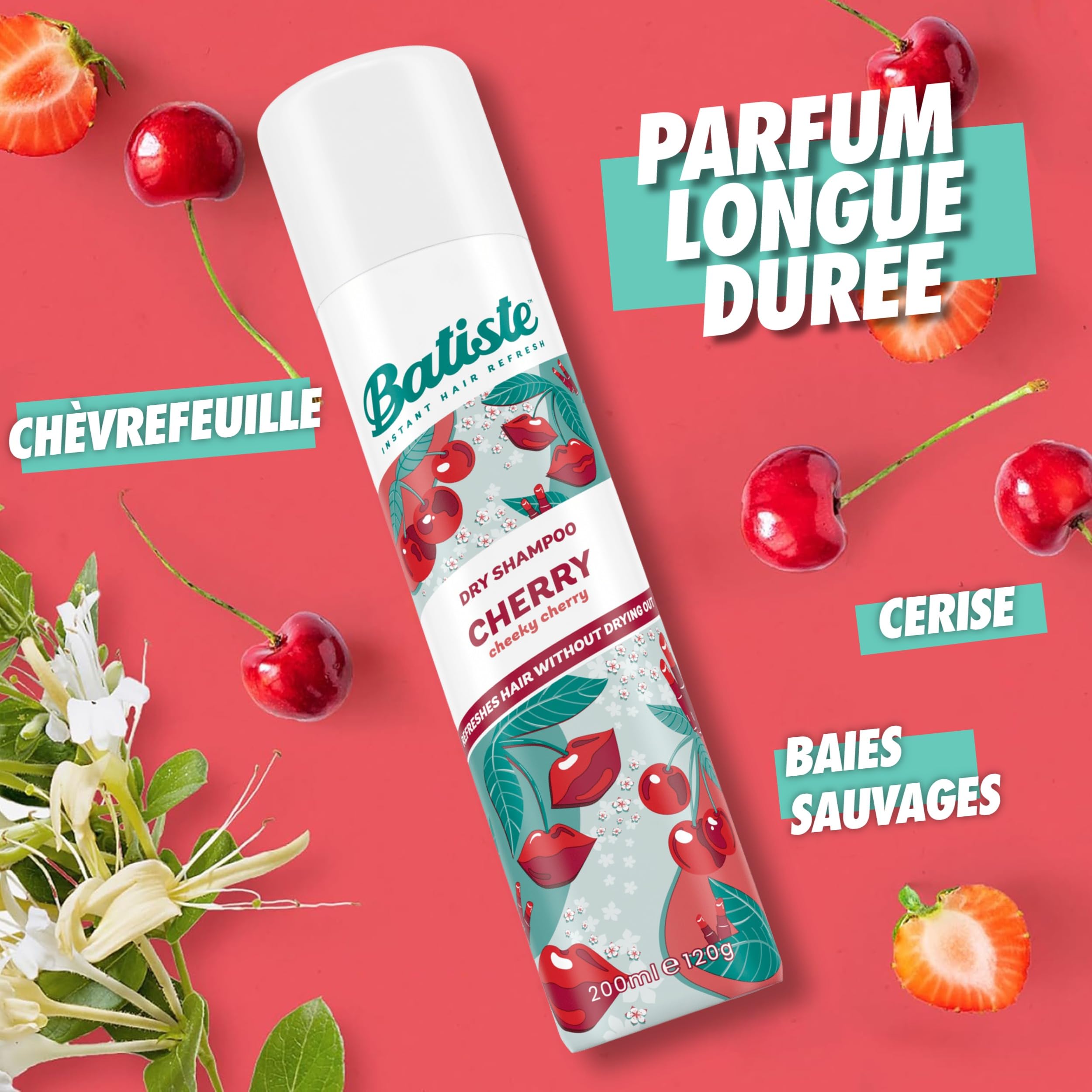 Batiste sprayed onto roots in use to instantly absorb oil and boost volume