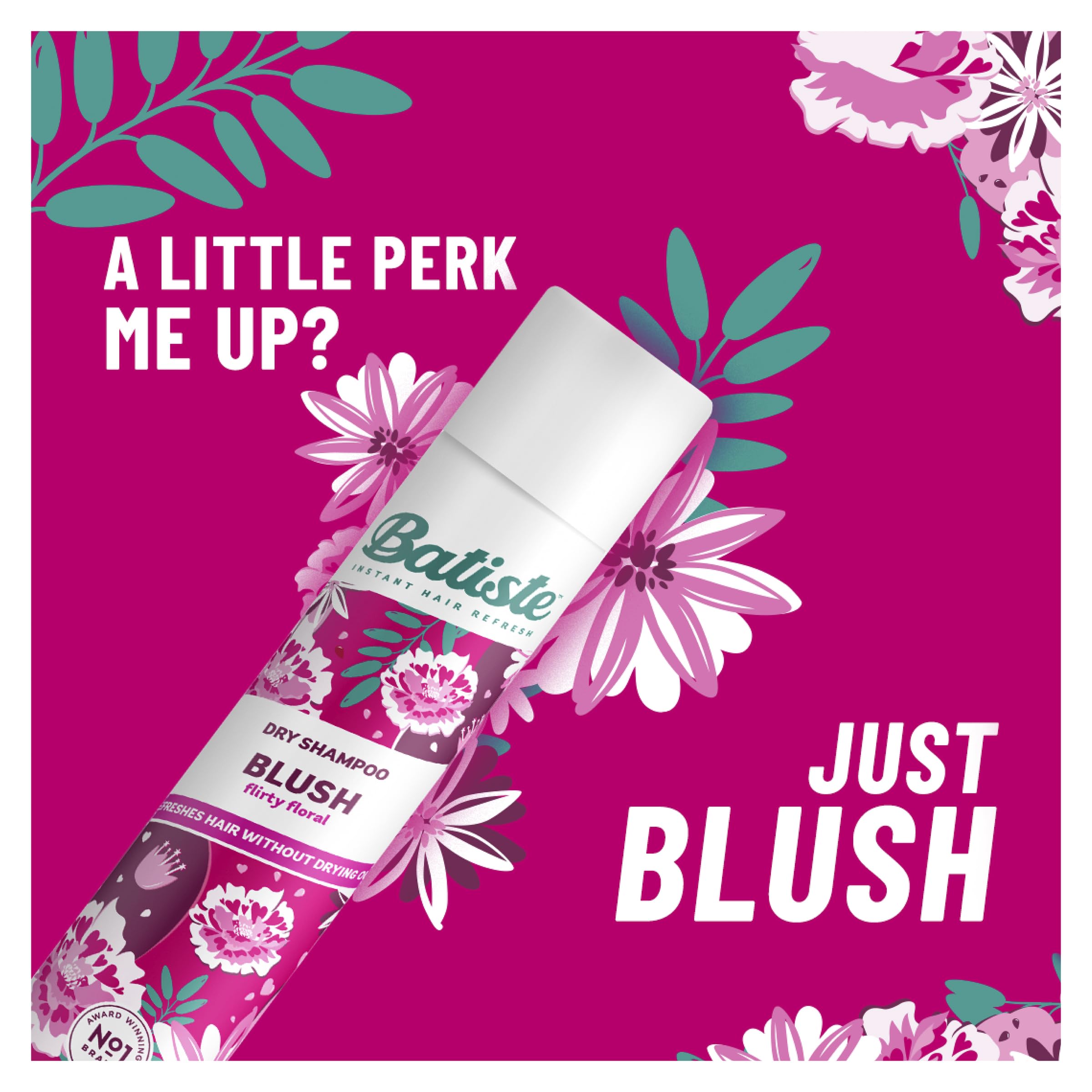 Batiste applied to roots showing instant texture and lift