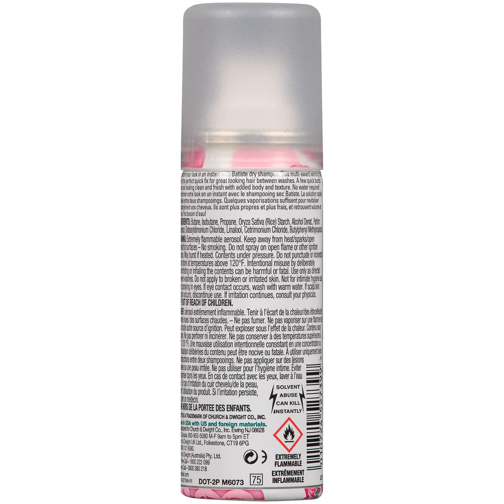 Batiste spray texture mid-air demonstrating even application benefit