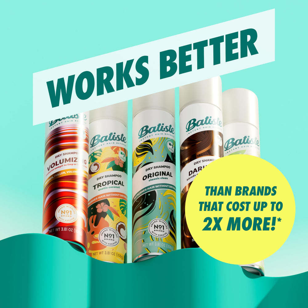 Batiste being used at bathroom mirror for quick morning refresh