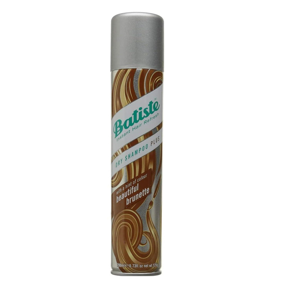 Batiste front packaging showing medium brunette dry shampoo benefits