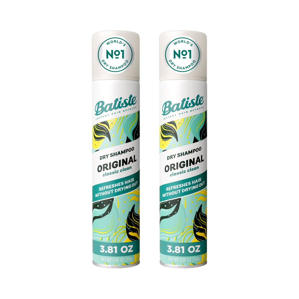 Batiste front can showing logo and classic clean scent benefits
