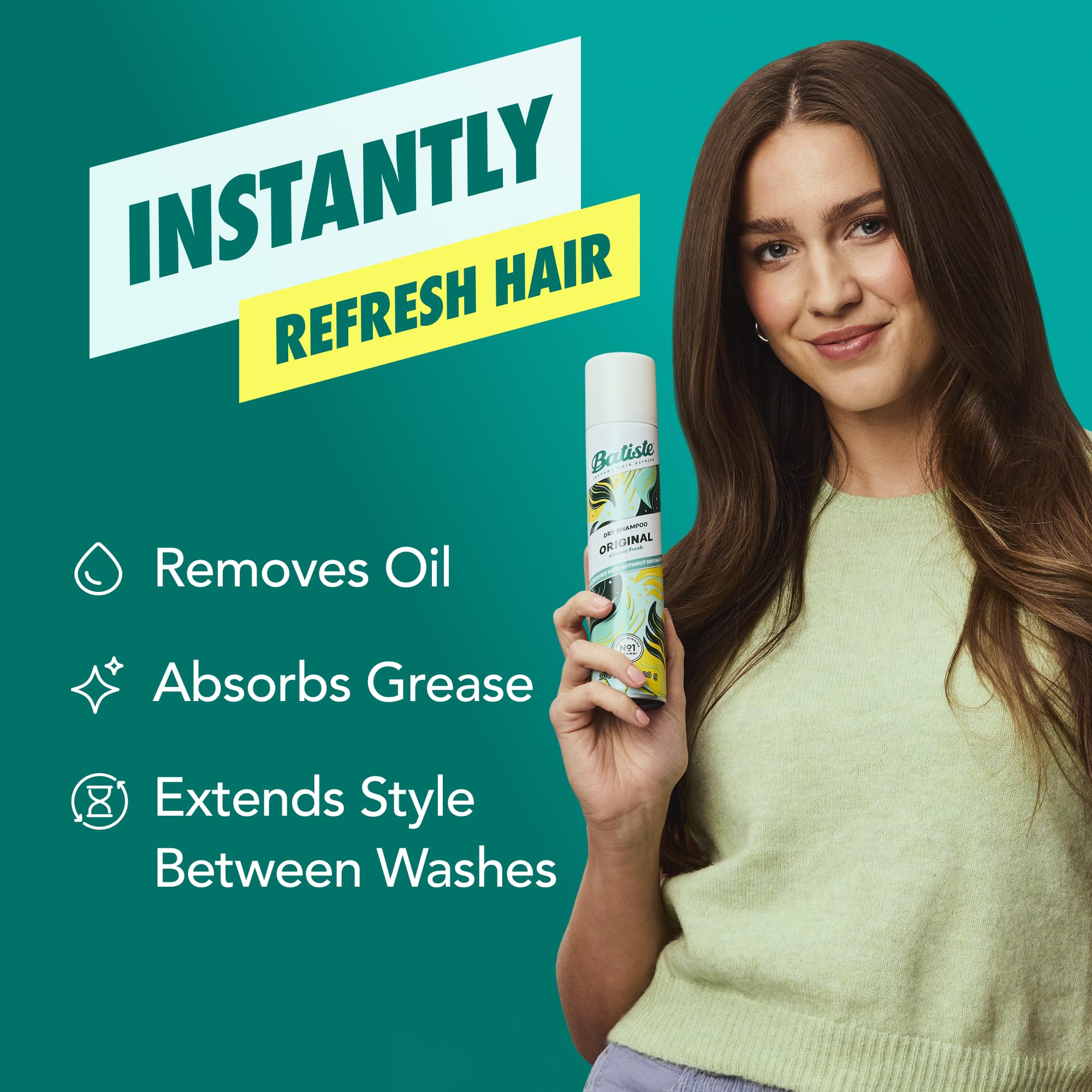 Batiste side label details showing ingredients and usage, clear instructions benefit