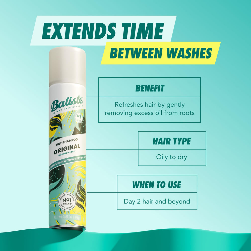 Batiste three-pack arrangement showing all cans, value and backup supply benefit
