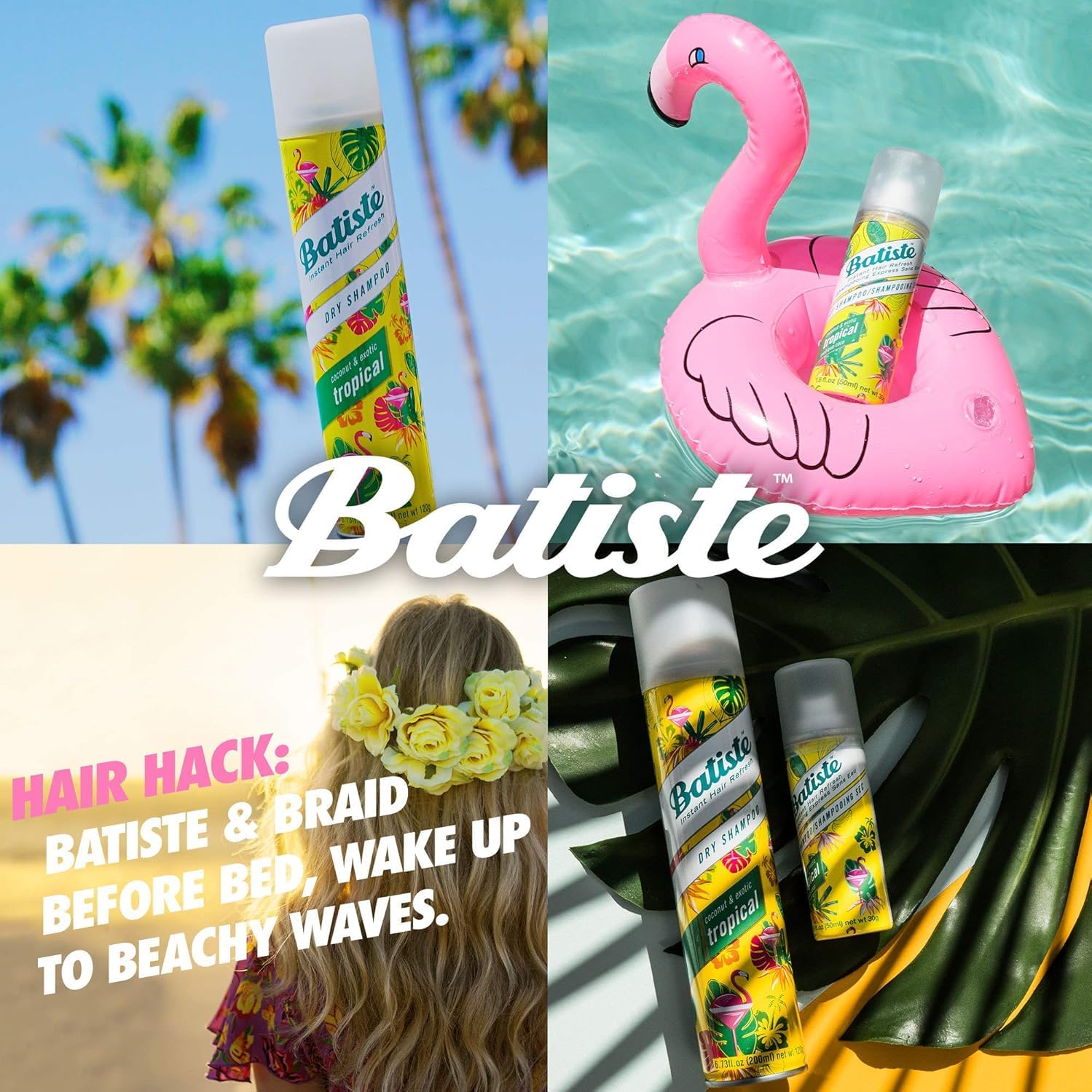 Batiste spray close-up demonstrating fine mist and instant root refresh benefit