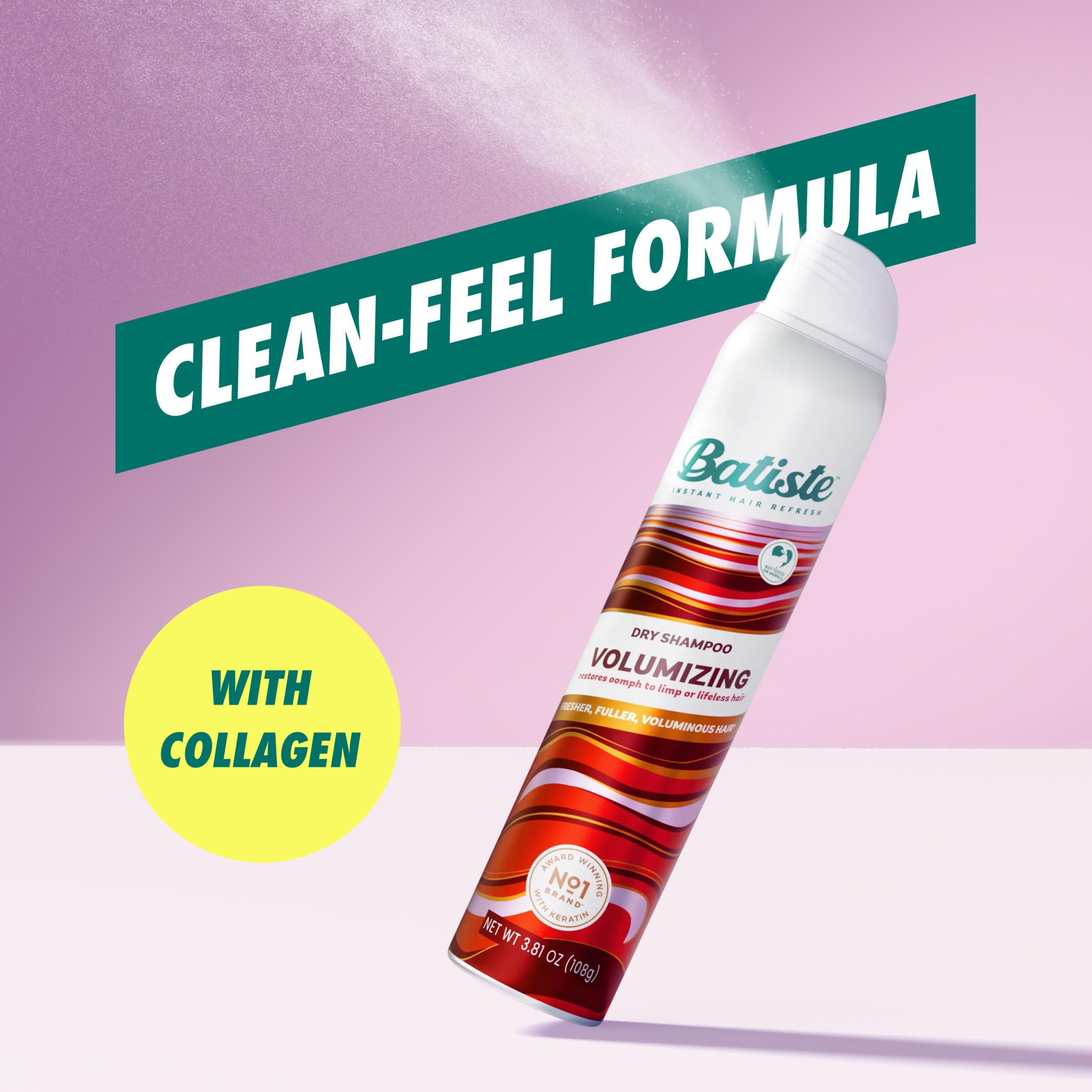 Batiste ingredient label view emphasizing sulfate-free formulation