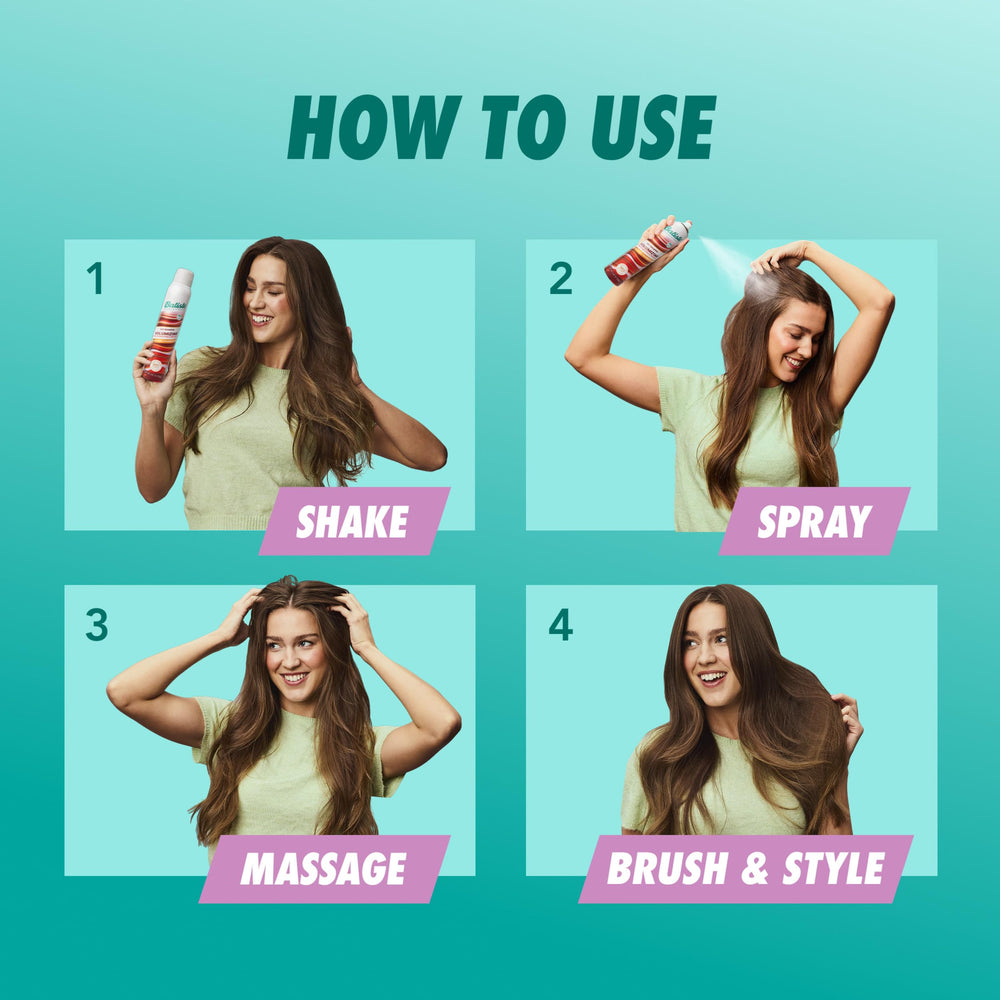 Three-pack arrangement of Batiste cans offering long-lasting supply