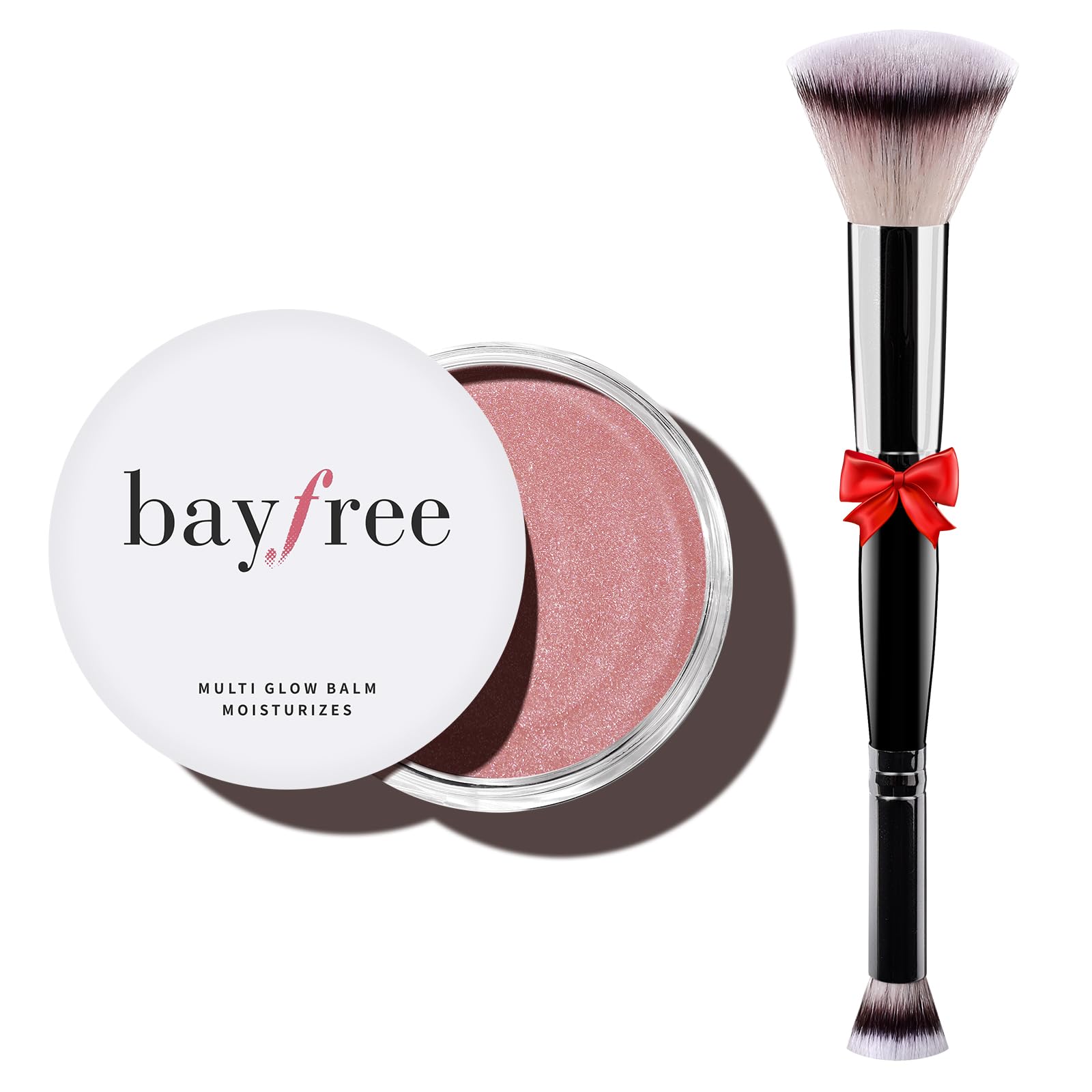 bayfree front jar showing compact glow balm packaging and easy grab