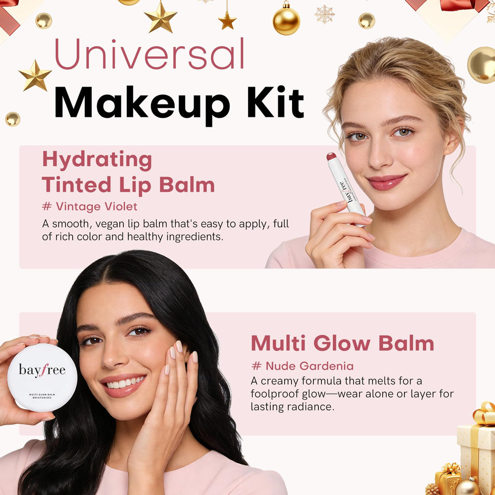 bayfree powder compact top view indicating easy touch-up convenience