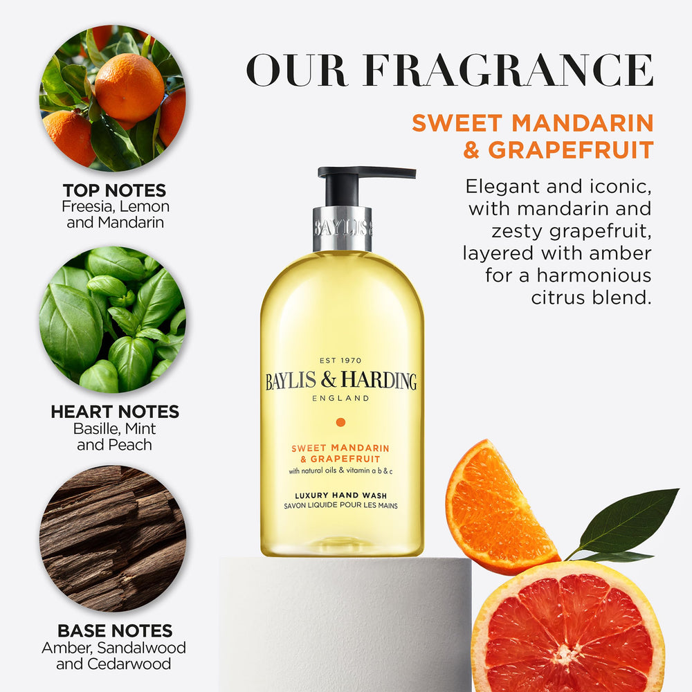 Baylis & Harding close-up of liquid texture showing smooth, gentle lathering performance