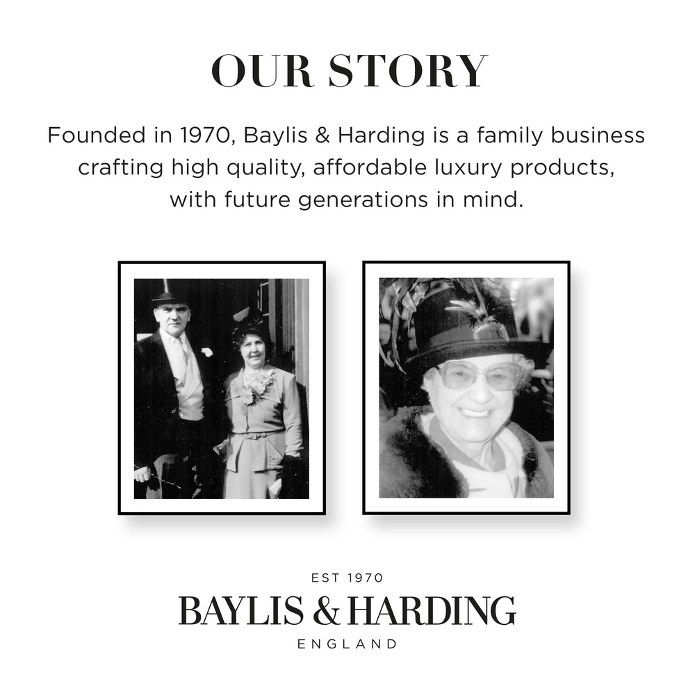 Baylis & Harding bottle held in hand for scale, demonstrates 500ml generous capacity