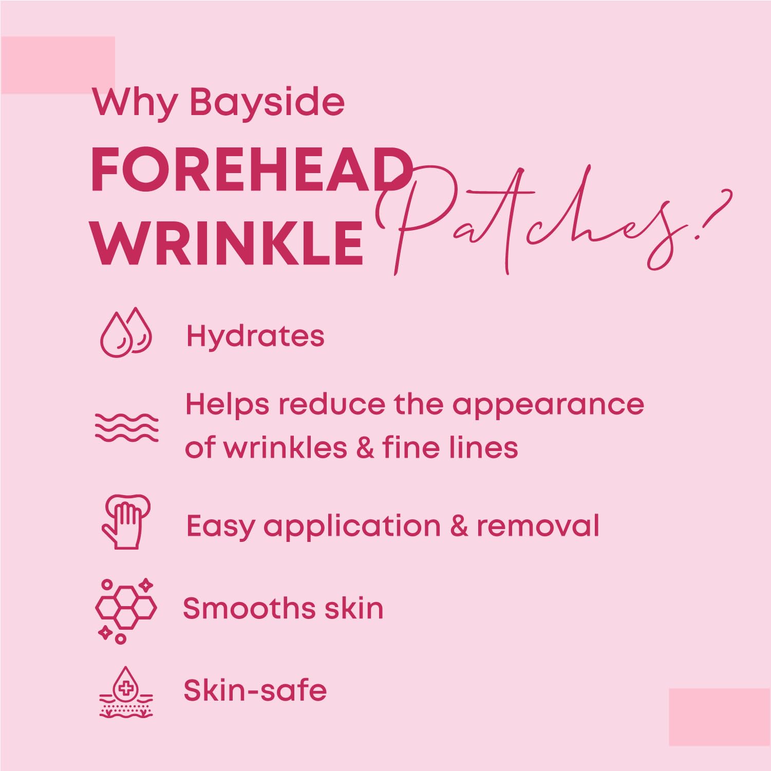 Bayside patch held in hand showing scale and portability for travel-friendly skincare