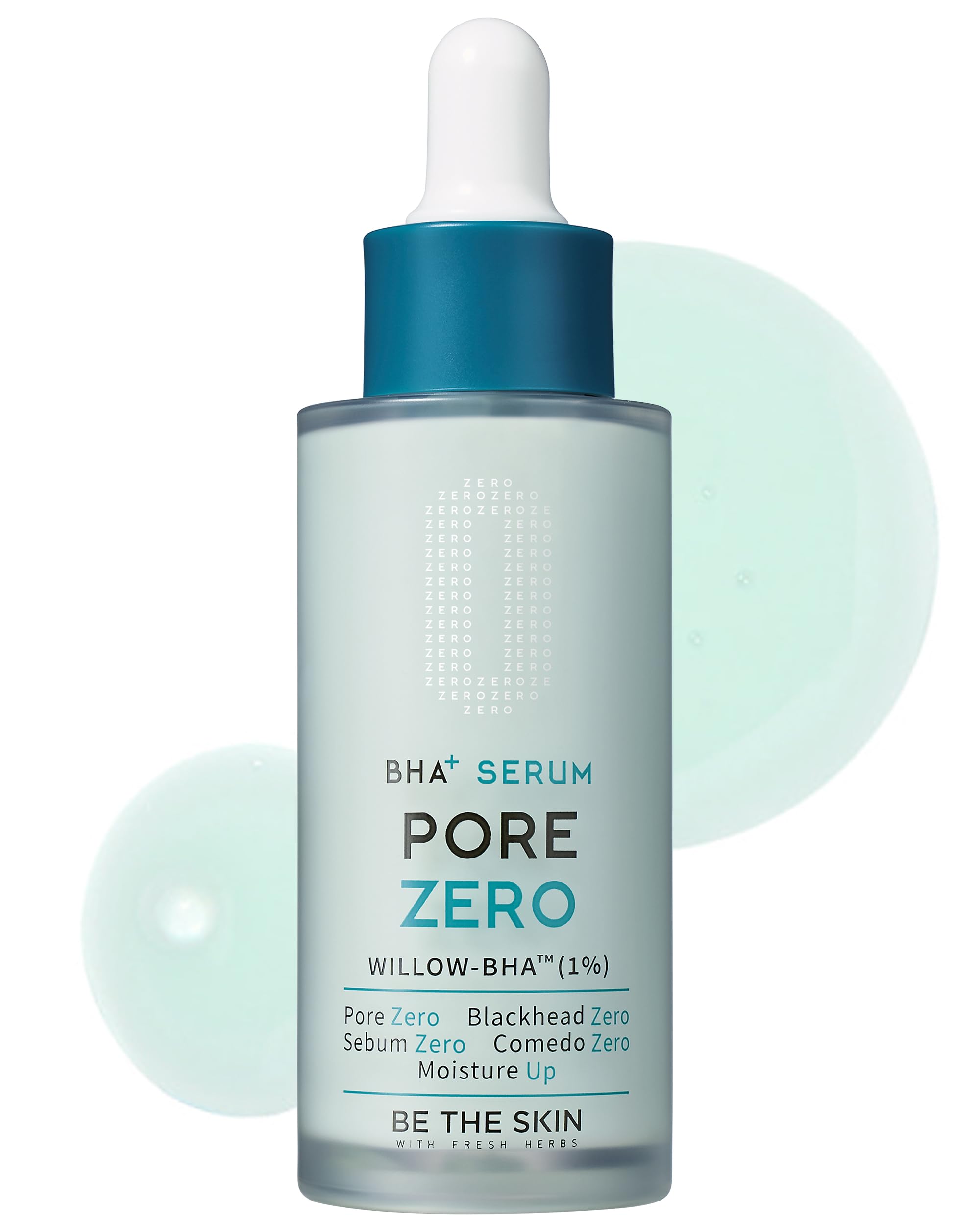 BE THE SKIN front packaging showing bottle and label, highlights lightweight formula benefit