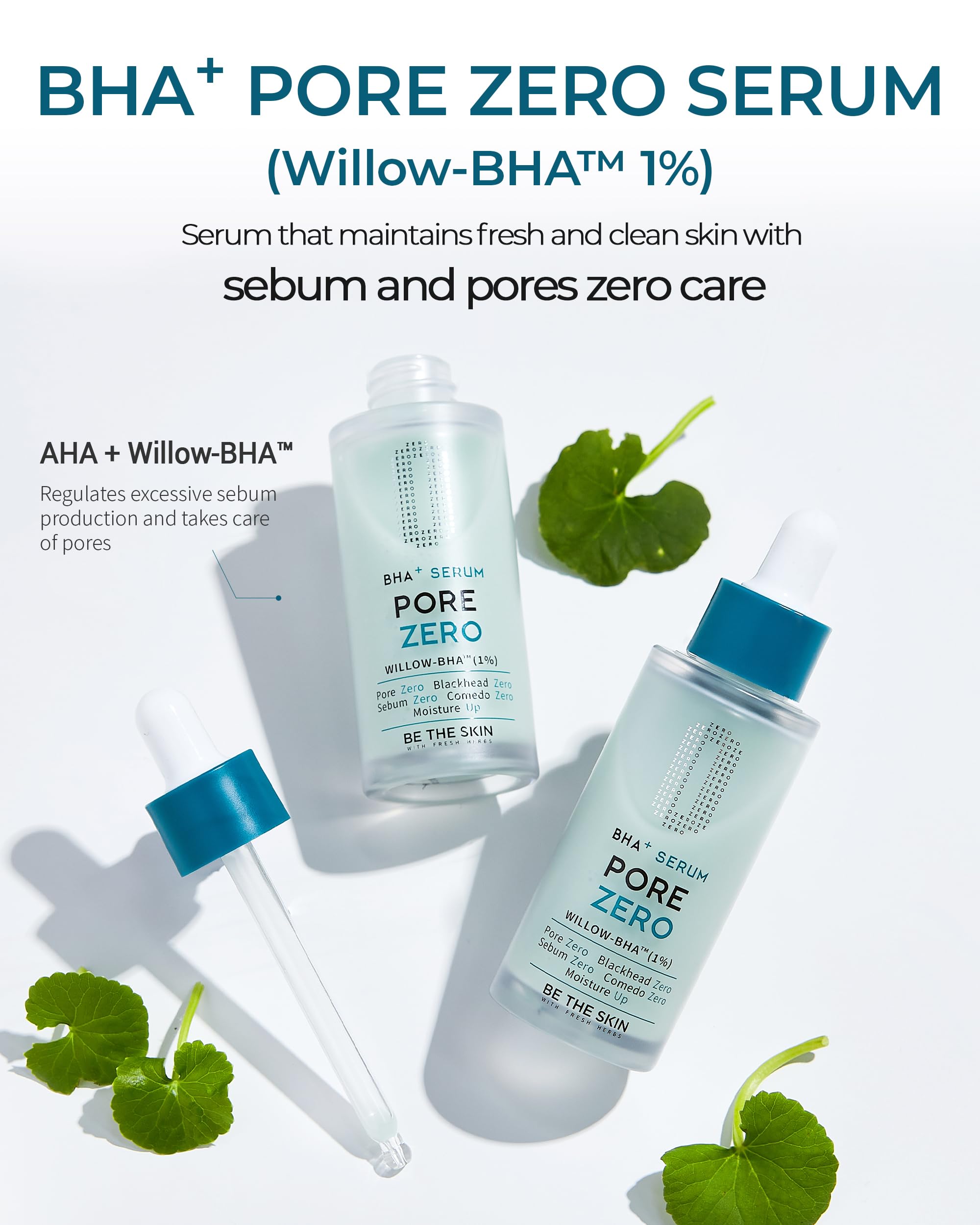 BE THE SKIN pipette dispensing serum, demonstrates precise application and minimal waste