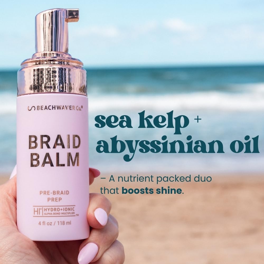 Beachwaver braid balm after braid smooth finish showcasing polished braid appearance benefit