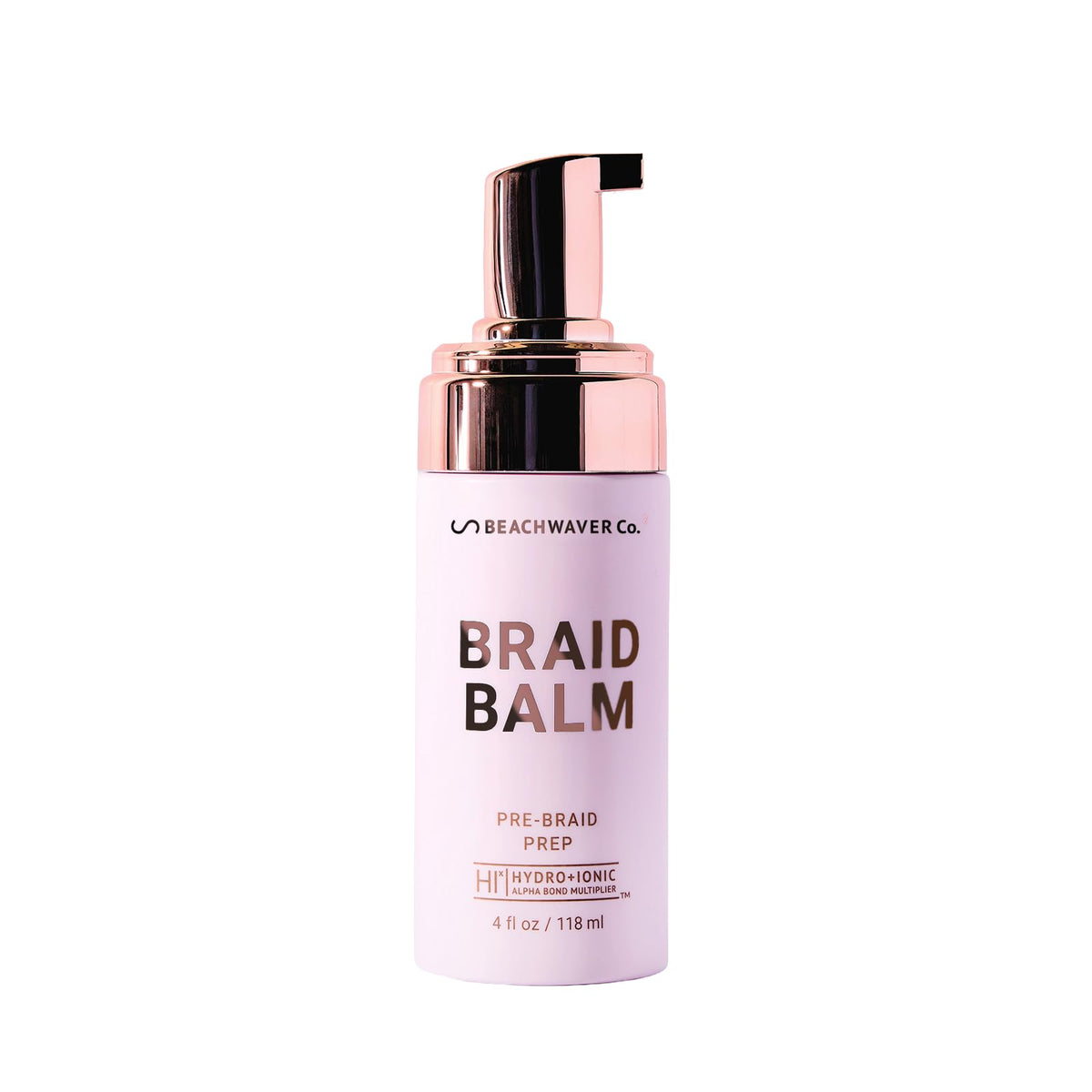 Beachwaver braid balm front packaging showing bottle and branding for easy identification
