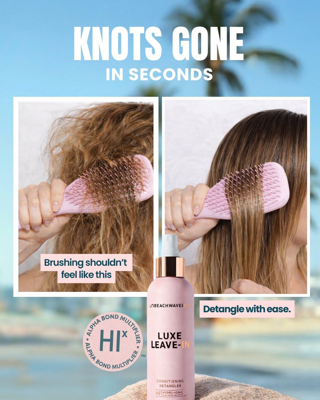 Beachwaver bottle on shelf beside styling tools showing styling-ready benefit