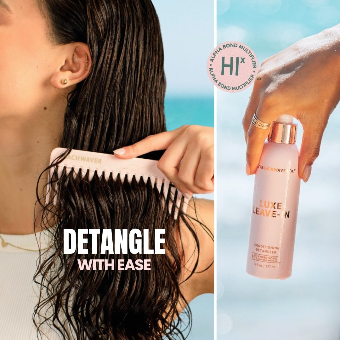Beachwaver size comparison with 6 fl oz bottle for scale and portability