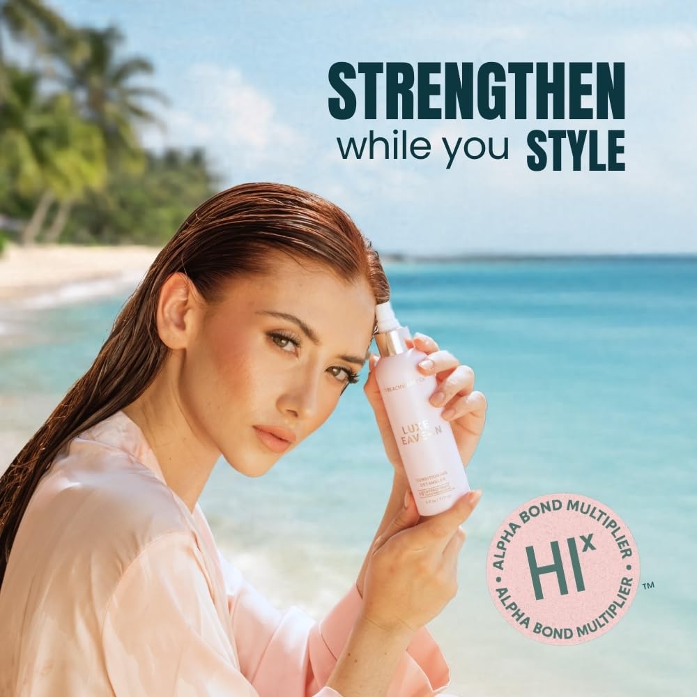 Beachwaver texture on hand showing lightweight creamy mist for smoothness