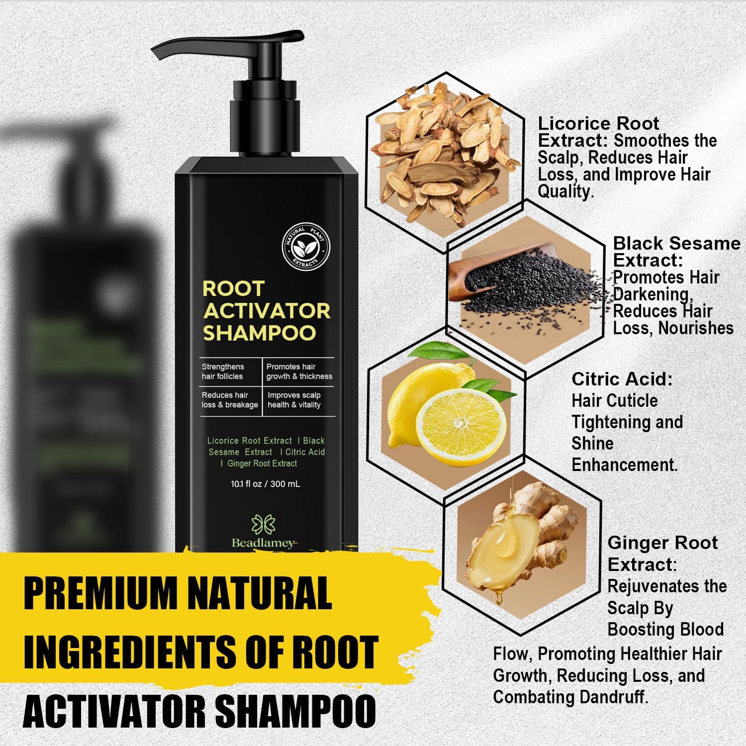 Beadlamey conditioner cream texture detail highlighting nourishing slip for reduced breakage