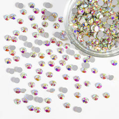 BEADSLAND rhinestones glued on fabric demonstrating secure embellishment