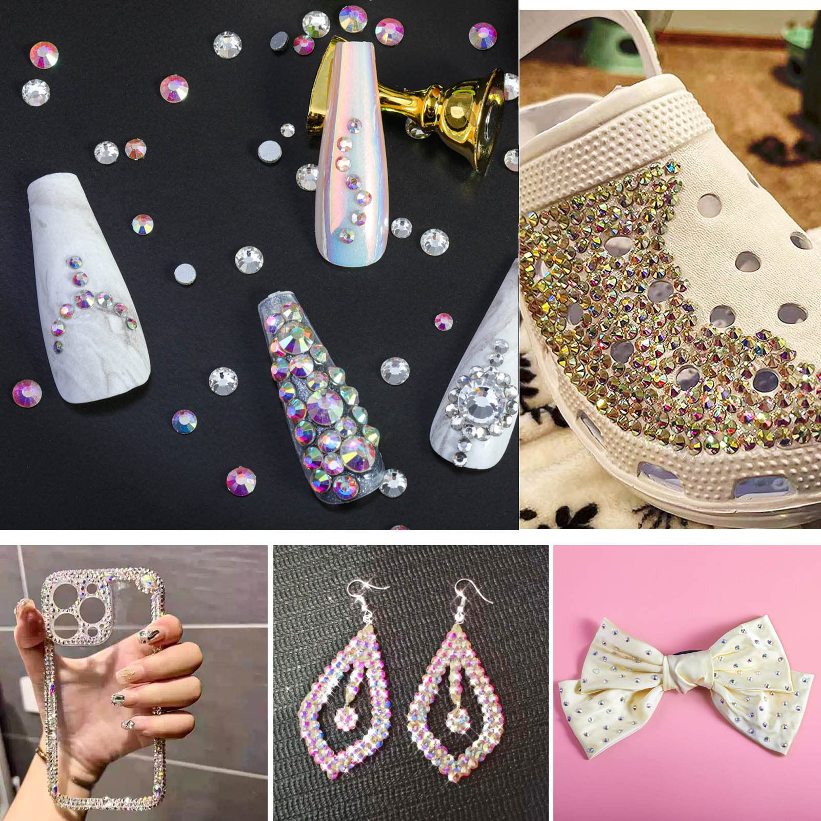 BEADSLAND rhinestones organized in storage compartments for easy access