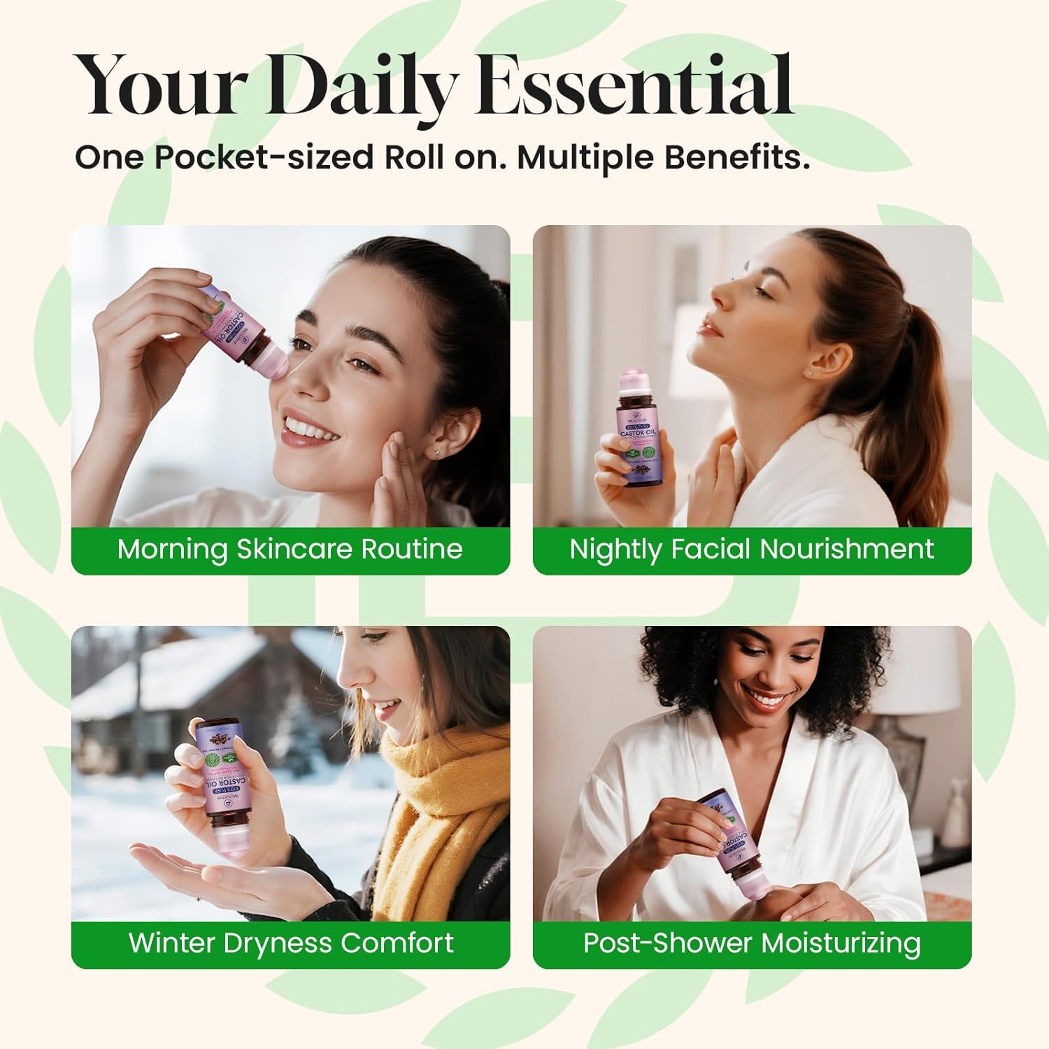 Bealions on bathroom vanity suggesting easy daily skincare ritual