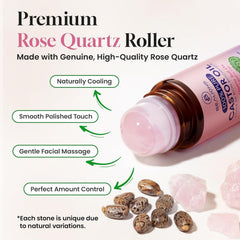 Bealions rose quartz rollerball detail delivering mess-free coverage