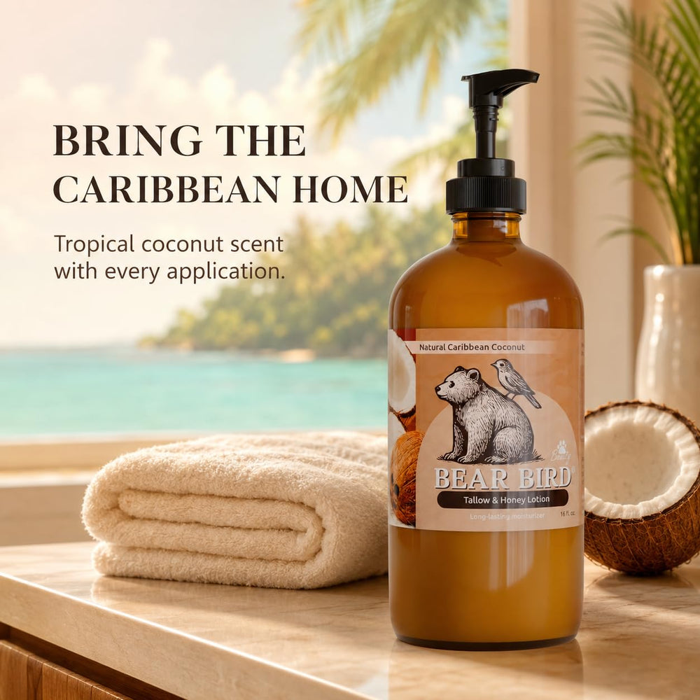 Bear Bird lotion on hand showing quick absorption and softening benefit