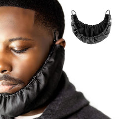 Beard Bonnet front coverage showing full beard protection benefit