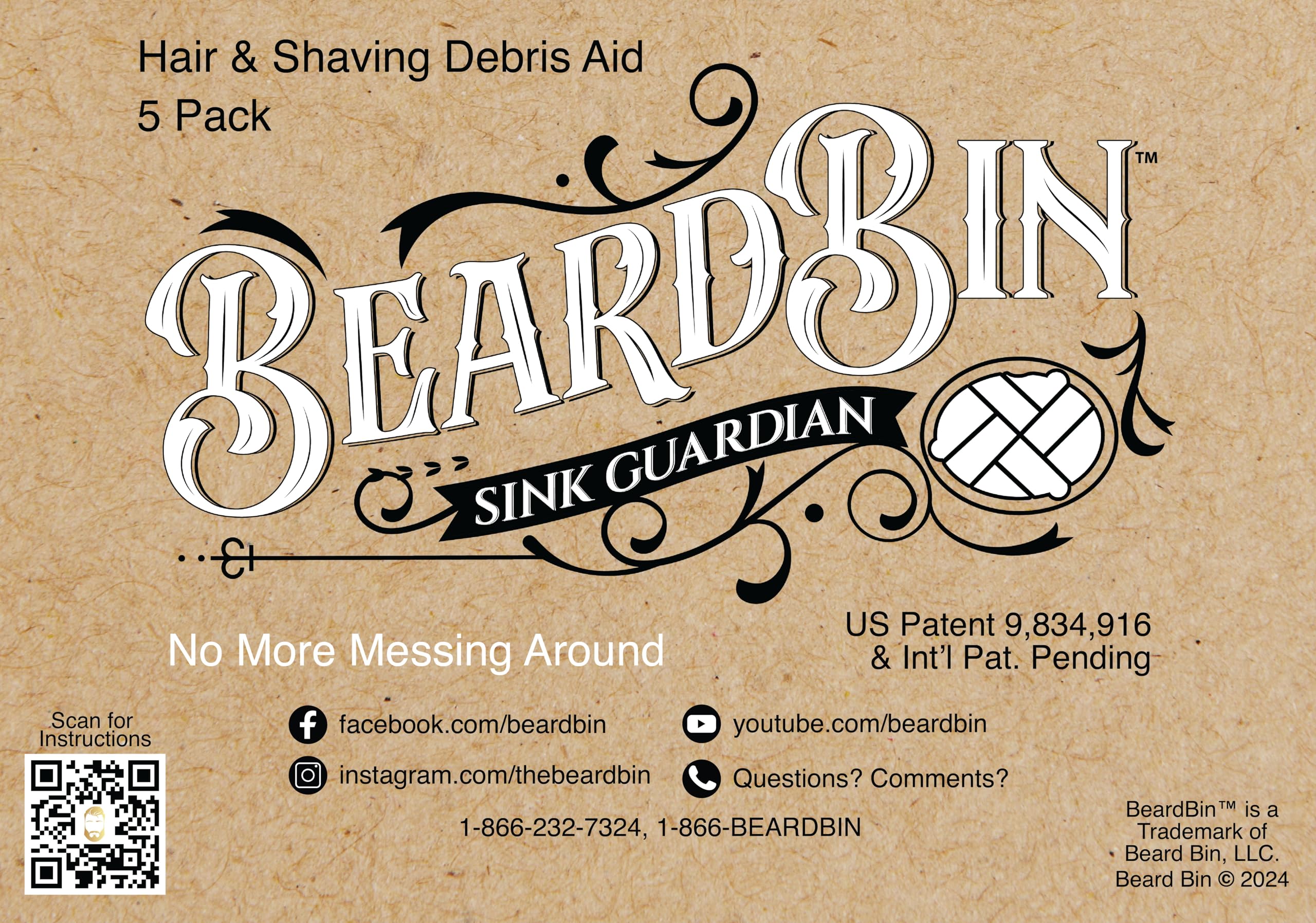 BeardBin in a modern bathroom setting showing convenient grooming cleanup