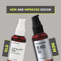 Beardbrand oil texture in hand demonstrating lightweight absorbent finish