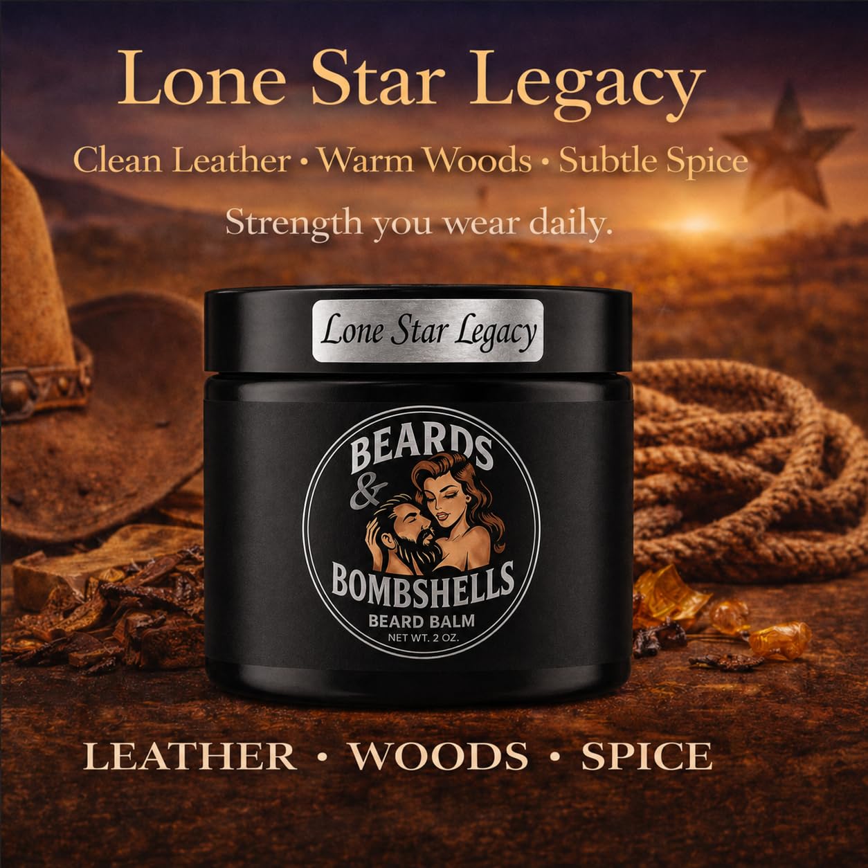 Beards & Bombshells open tin texture close-up for smooth application benefit