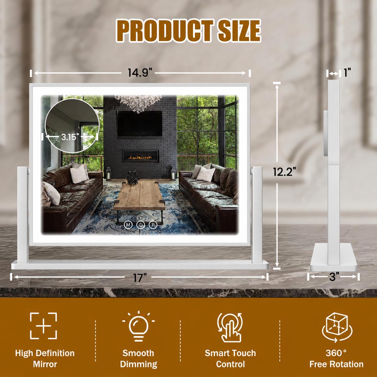Bearolve close-up of aluminum frame edge highlighting durable metal construction benefit
